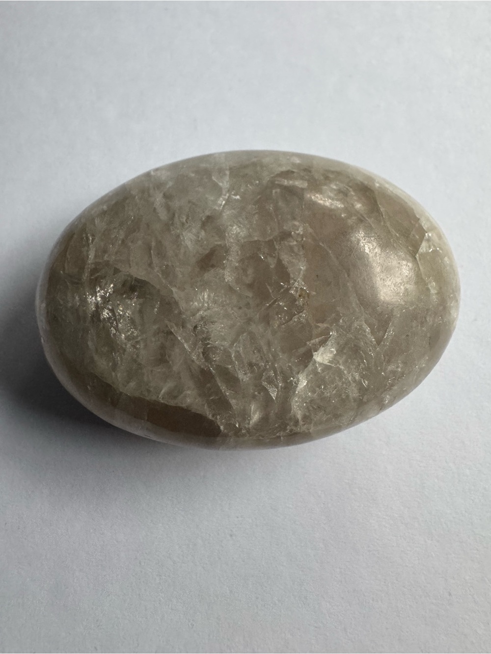 Polished smoky quartz palm stone. Metaphysical. Crystal. Spiritual